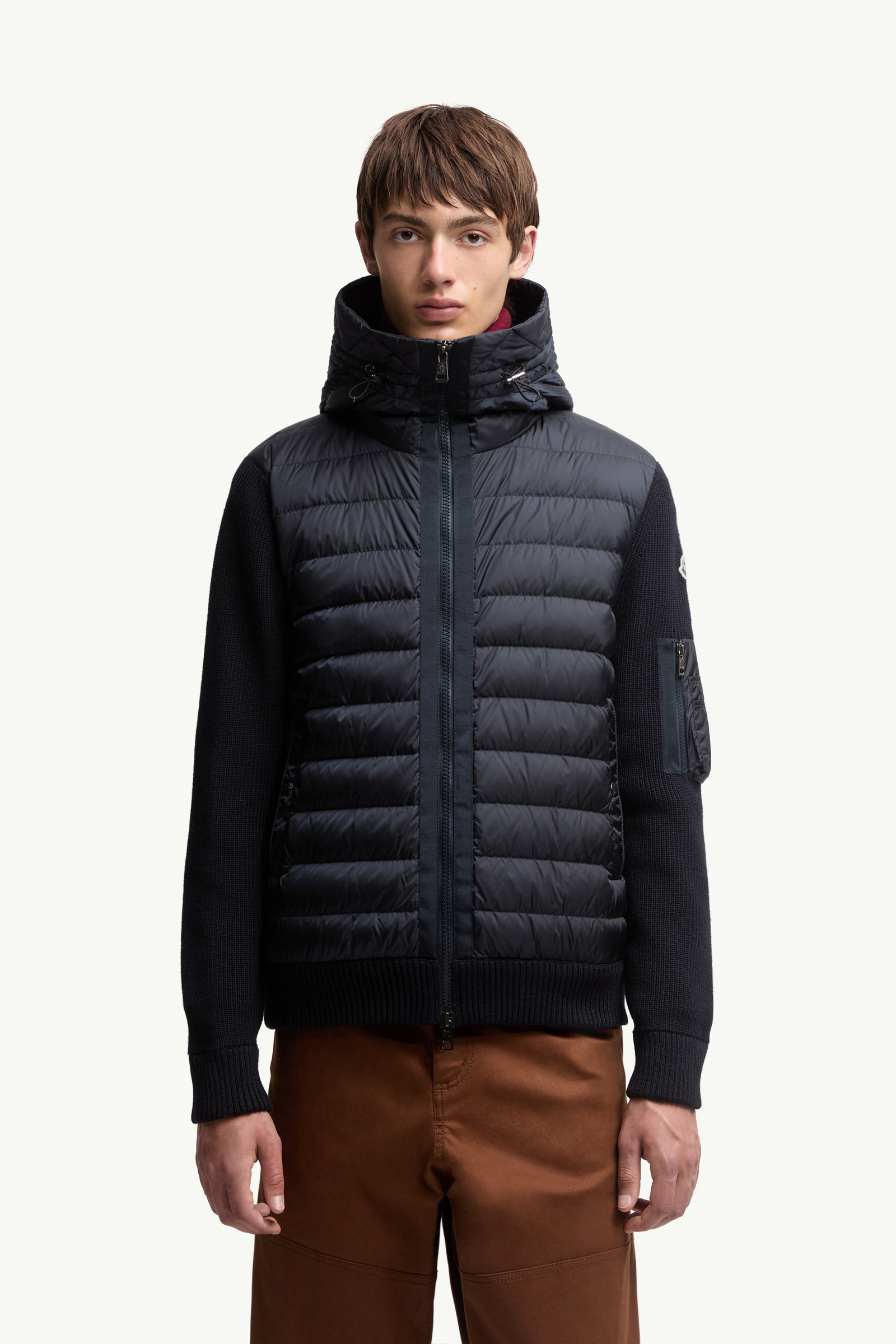Padded Zip-Up Cardigan - 3