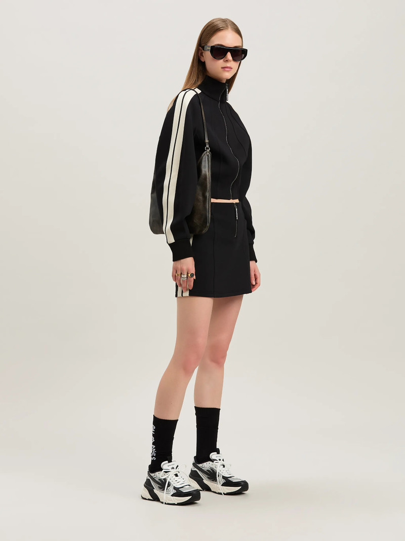 Palm Angels Neoprene cropped track jacket outlook