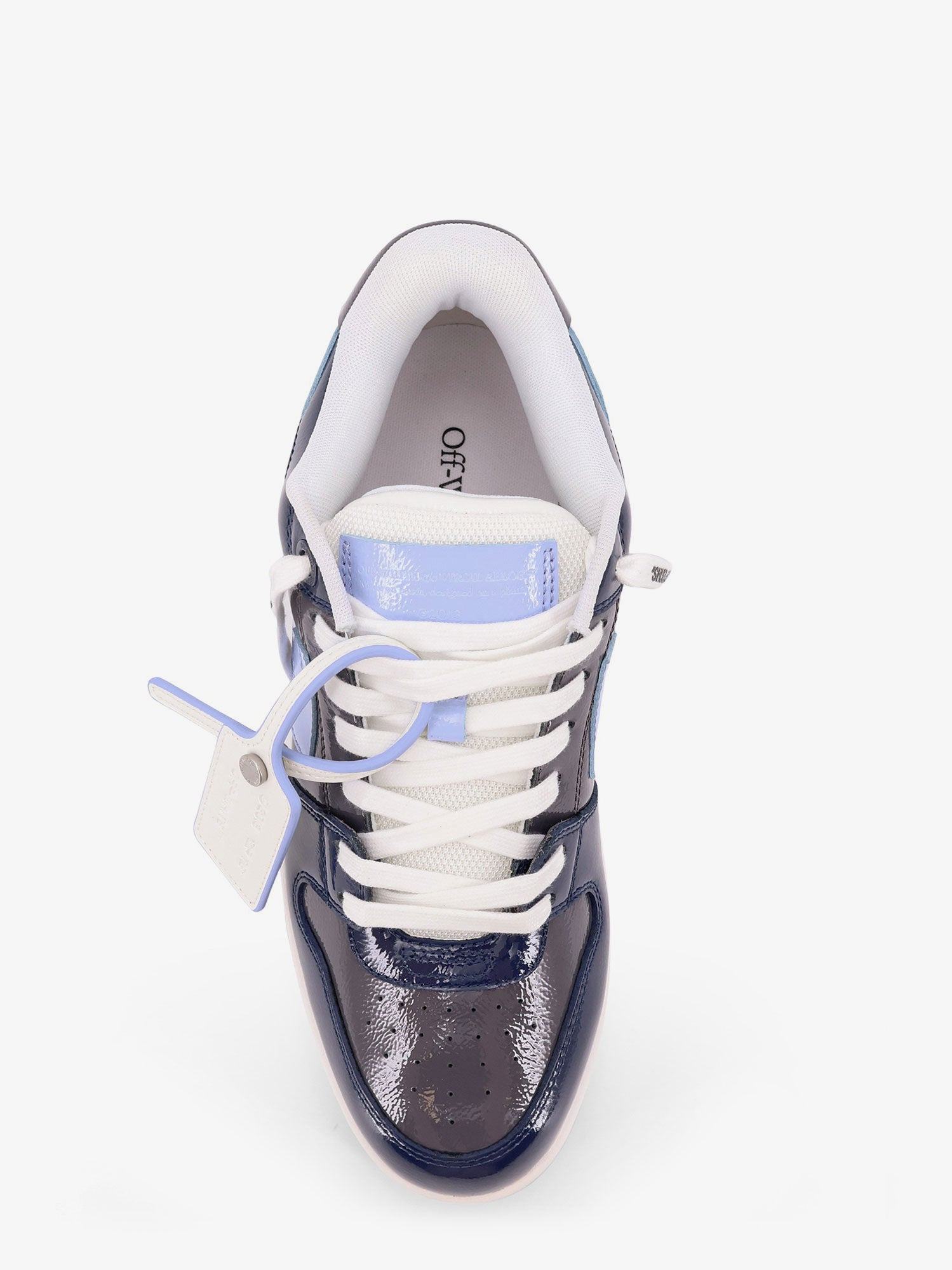 Off White Ooo Patent Lea Low-Top Patent Leather Sneakers - 5