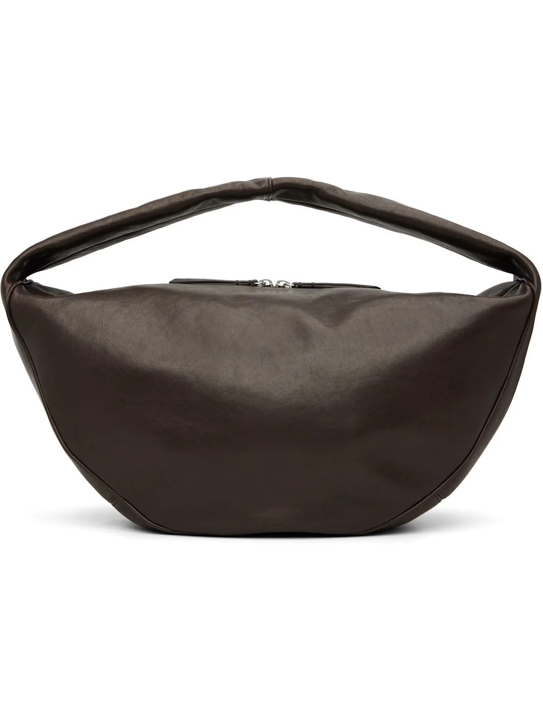 Taupe Maxi Cush Washed Leather Shoulder Bag - 1