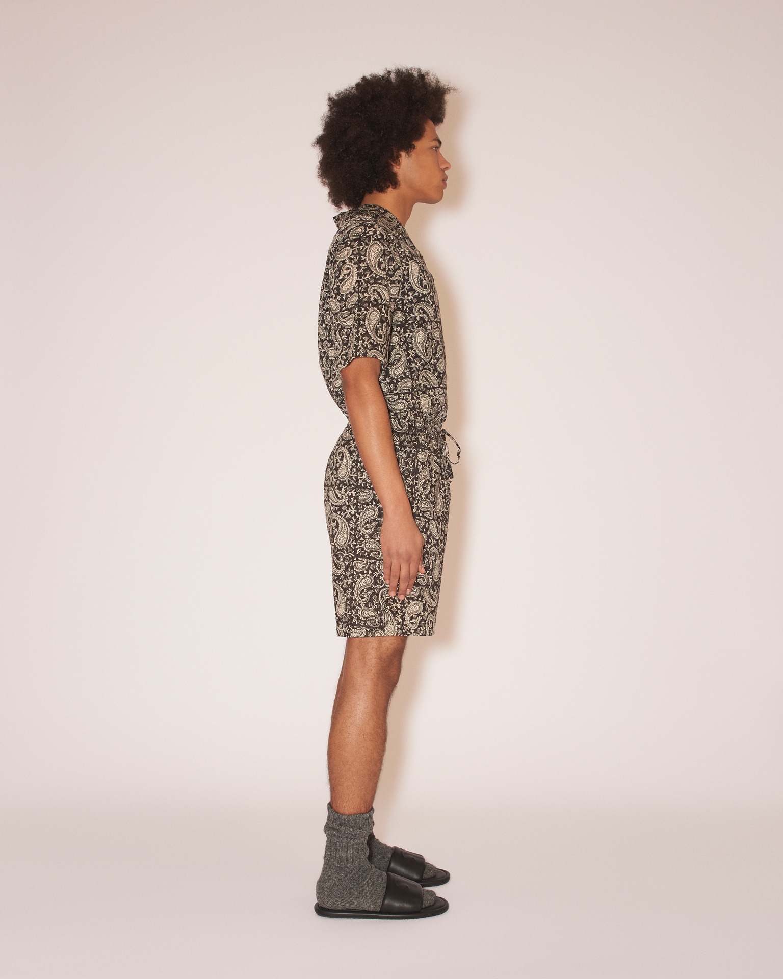 BODIL - Washed cotton shirt - Paisley - 3