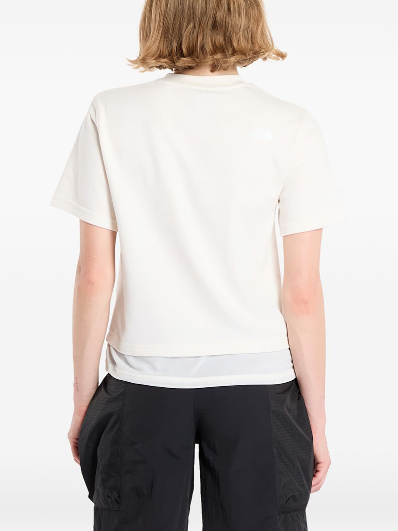 Fabric Mix Ss Tee chest logo T-shirt 4