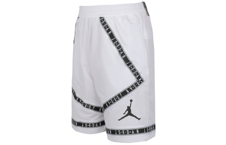 Air Jordan Alphabet Sports Basketball Shorts White AJ1109-100 - 2