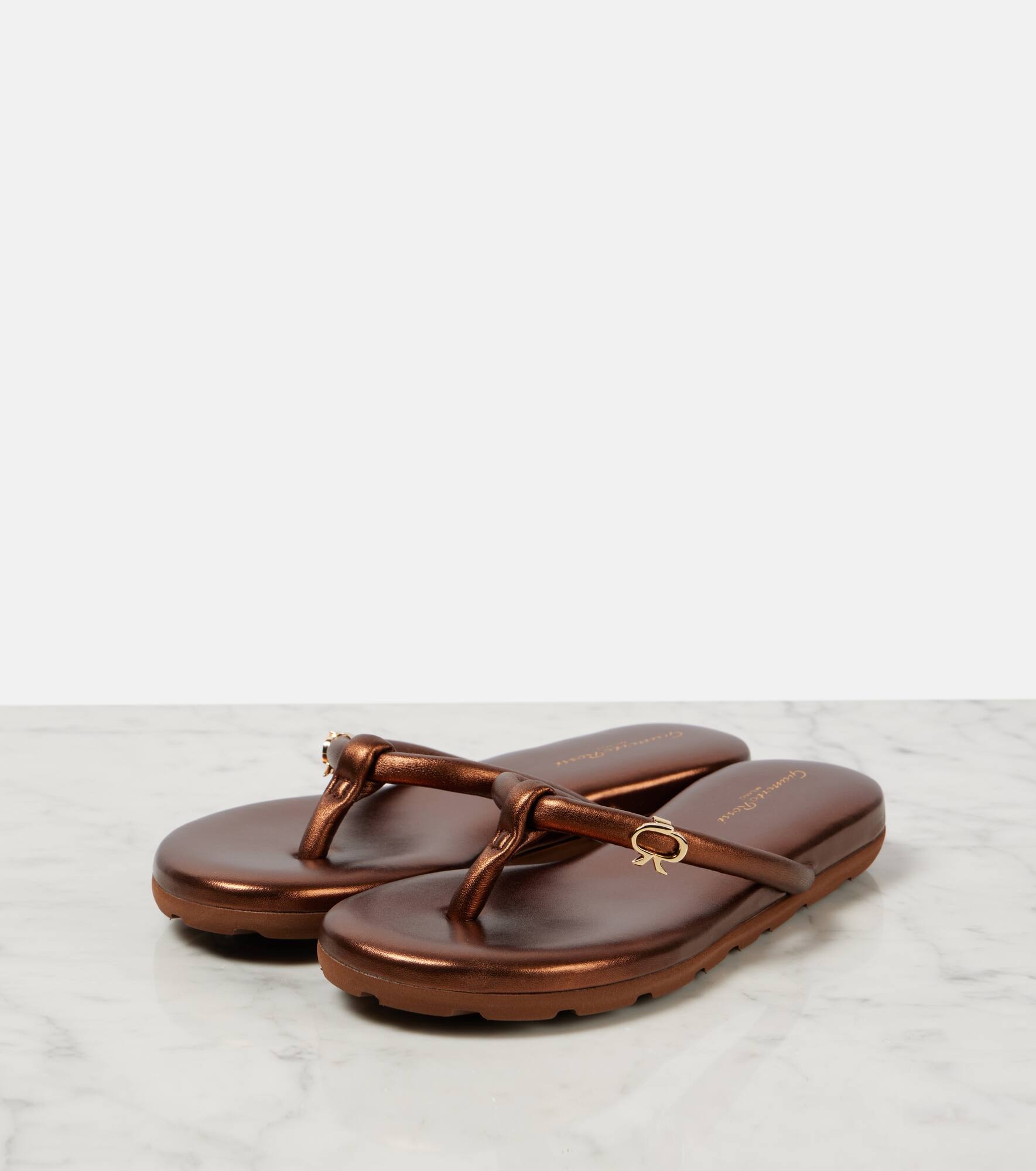 Fiji leather thong sandals - 4