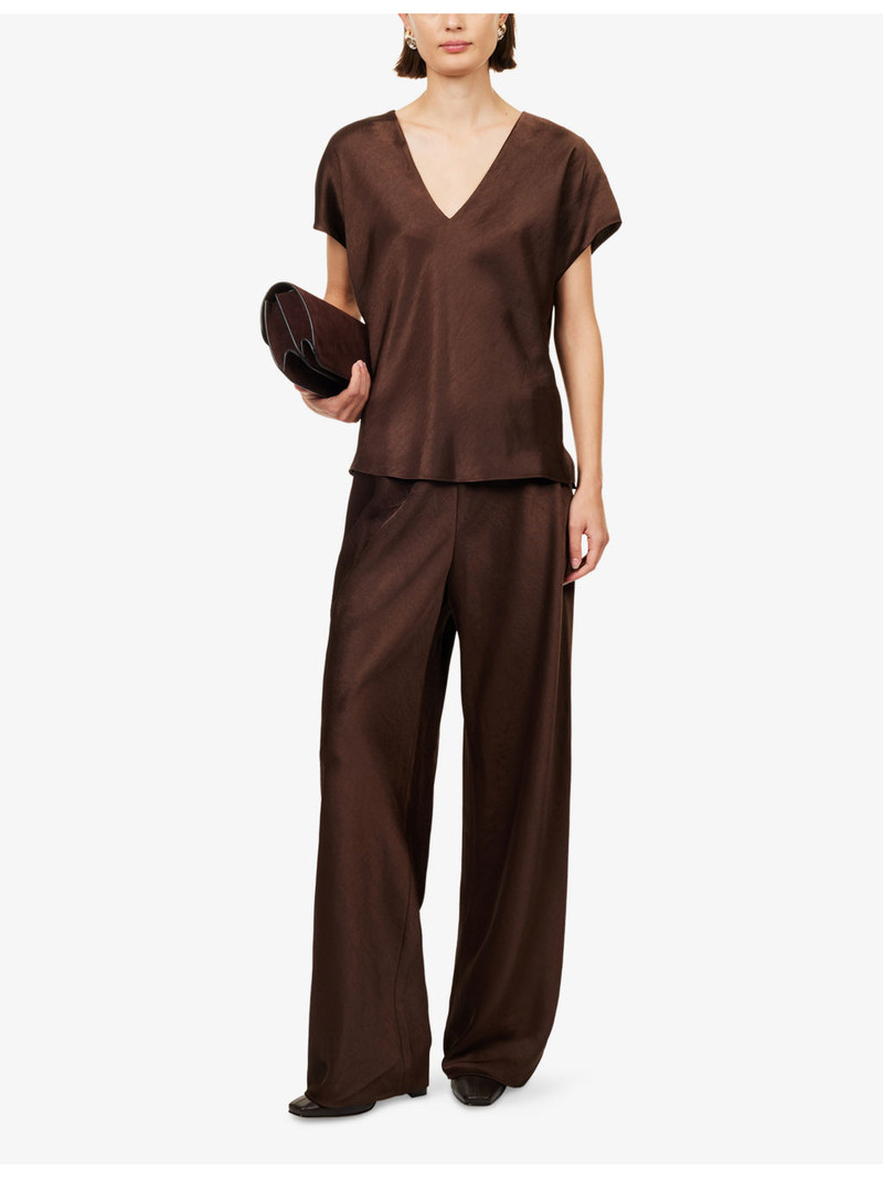 Vince High-Rise Wide-Leg Woven Trousers outlook