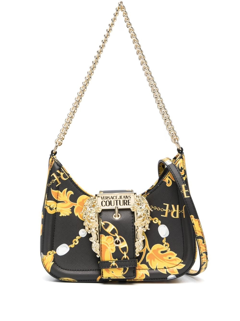 Chain Couture-print crossbody bag - 1
