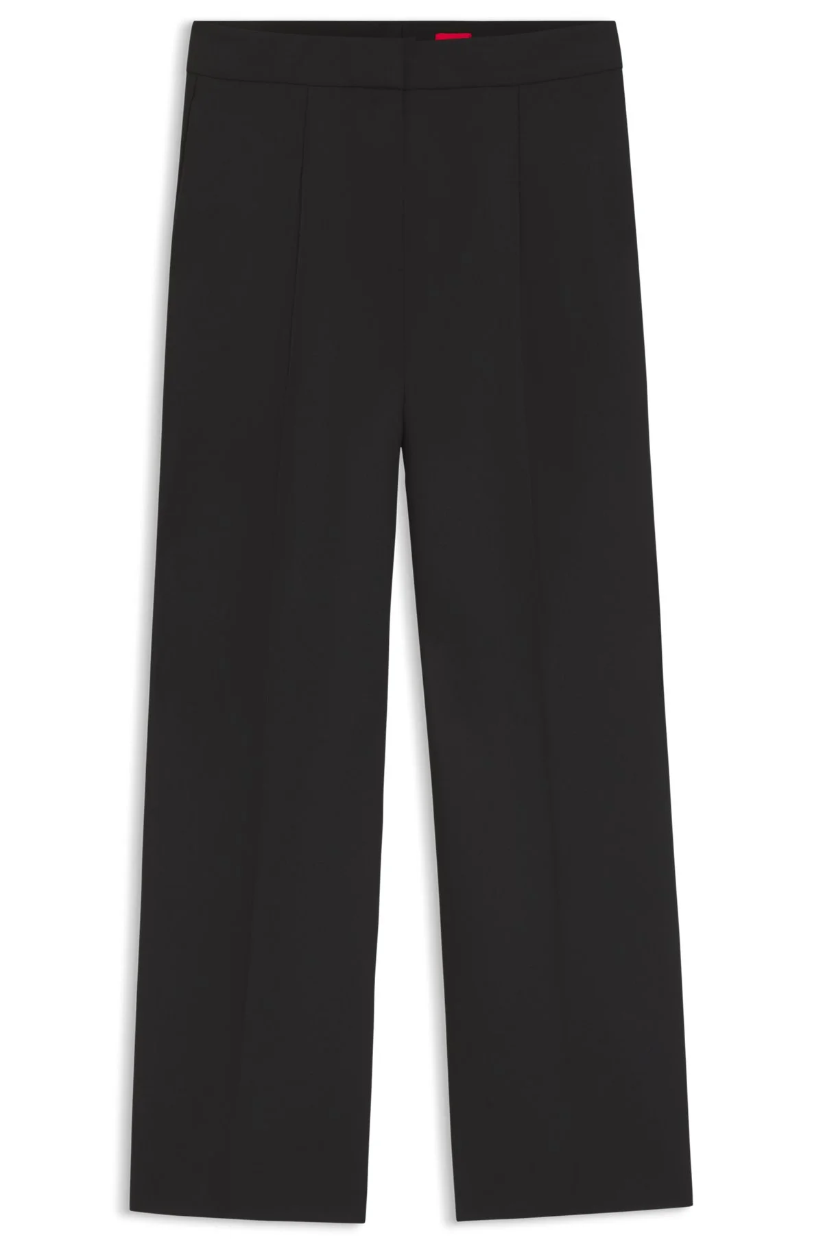 REGULAR-FIT PANTS WITH WIDE LEG IN STRETCH FABRIC - 1