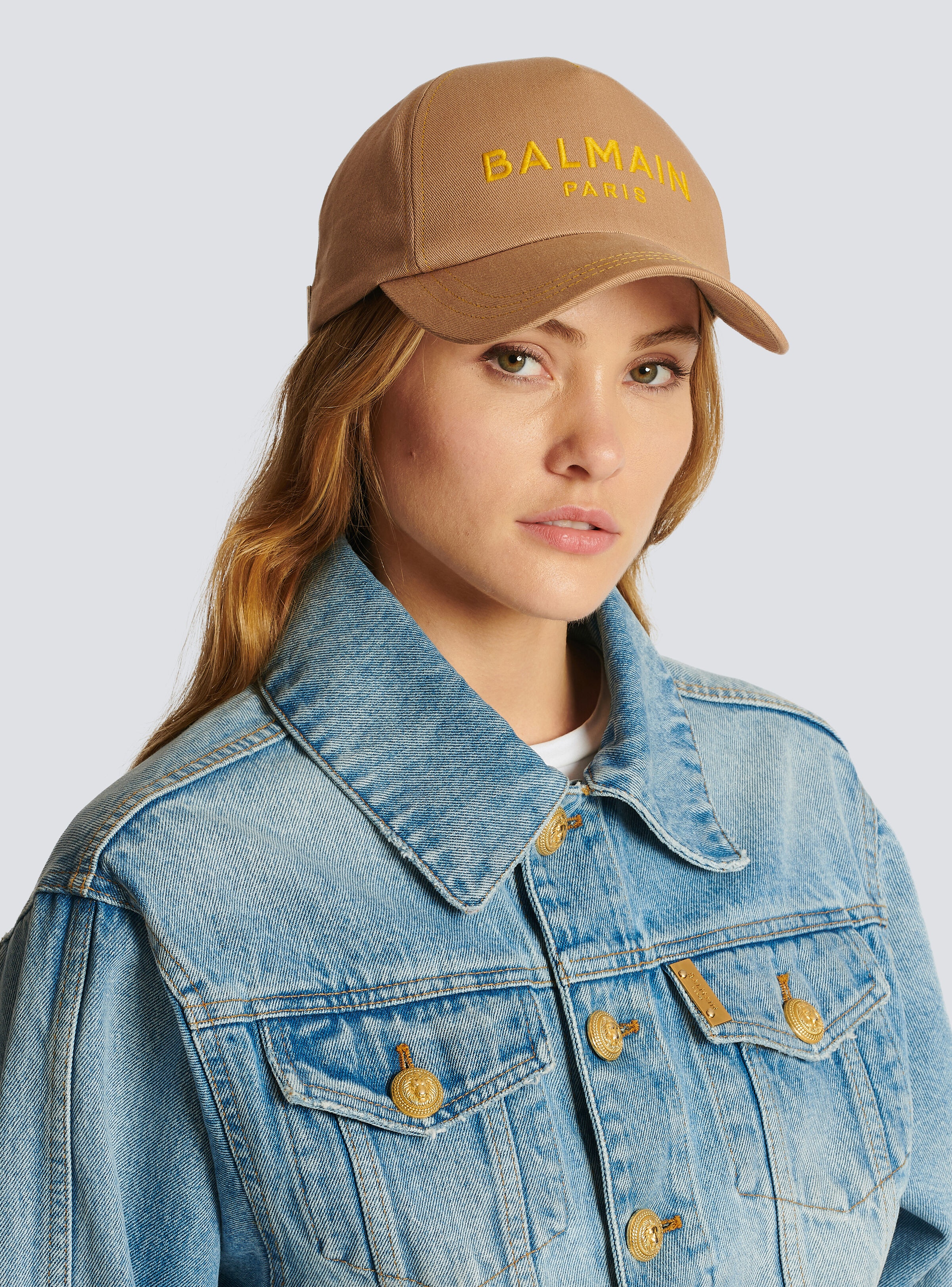 Cotton cap with Balmain logo - 2