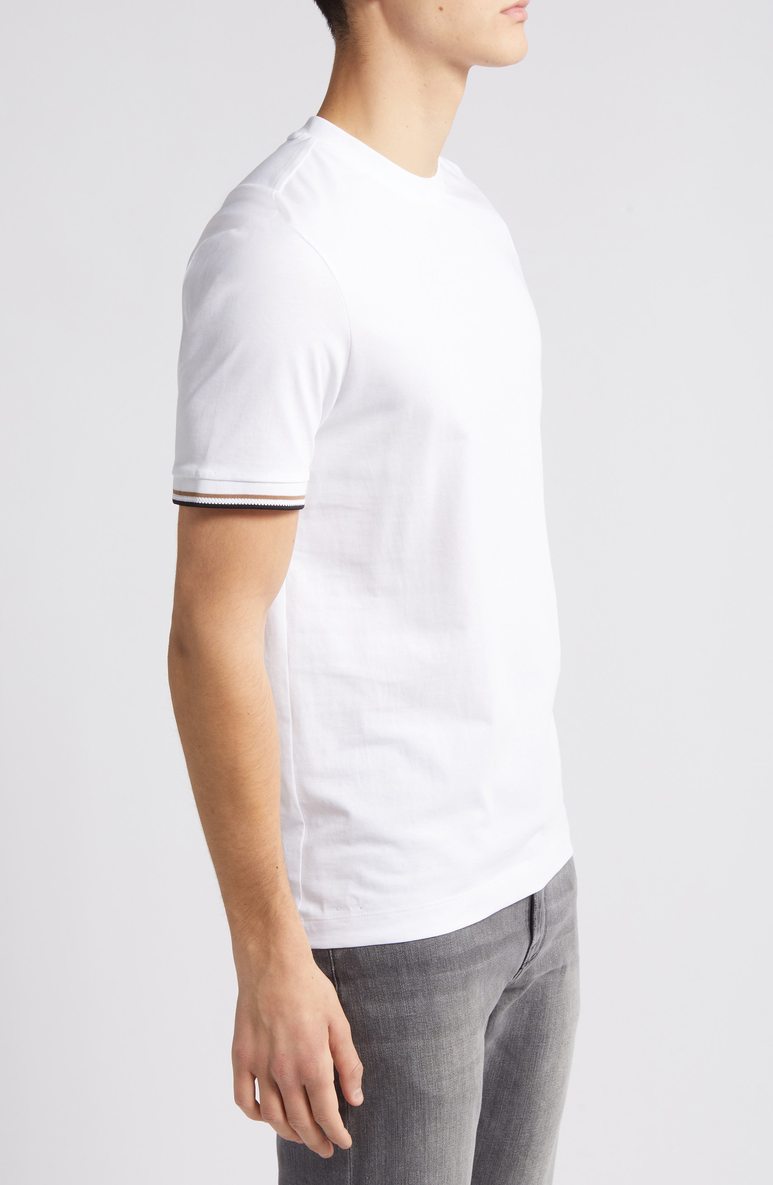BOSS Thompson Cotton T-Shirt in White at Nordstrom - 3