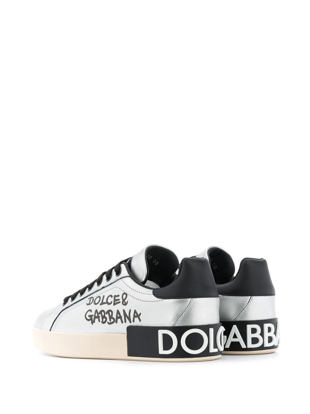 Portofino logo-print sneakers - 3