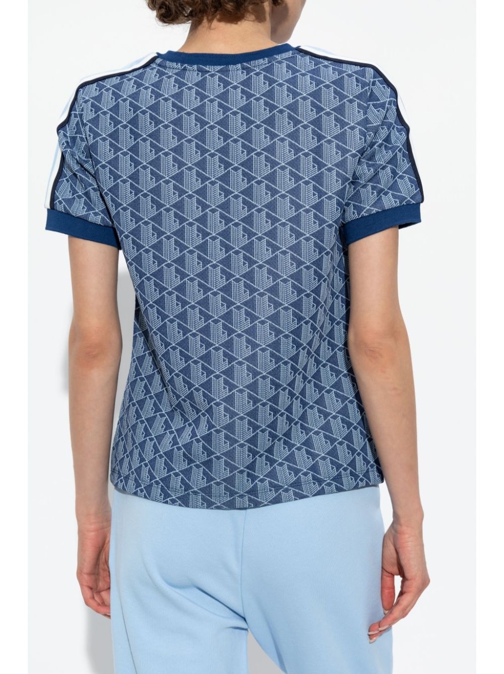 jacquard monogram T-shirt - 4