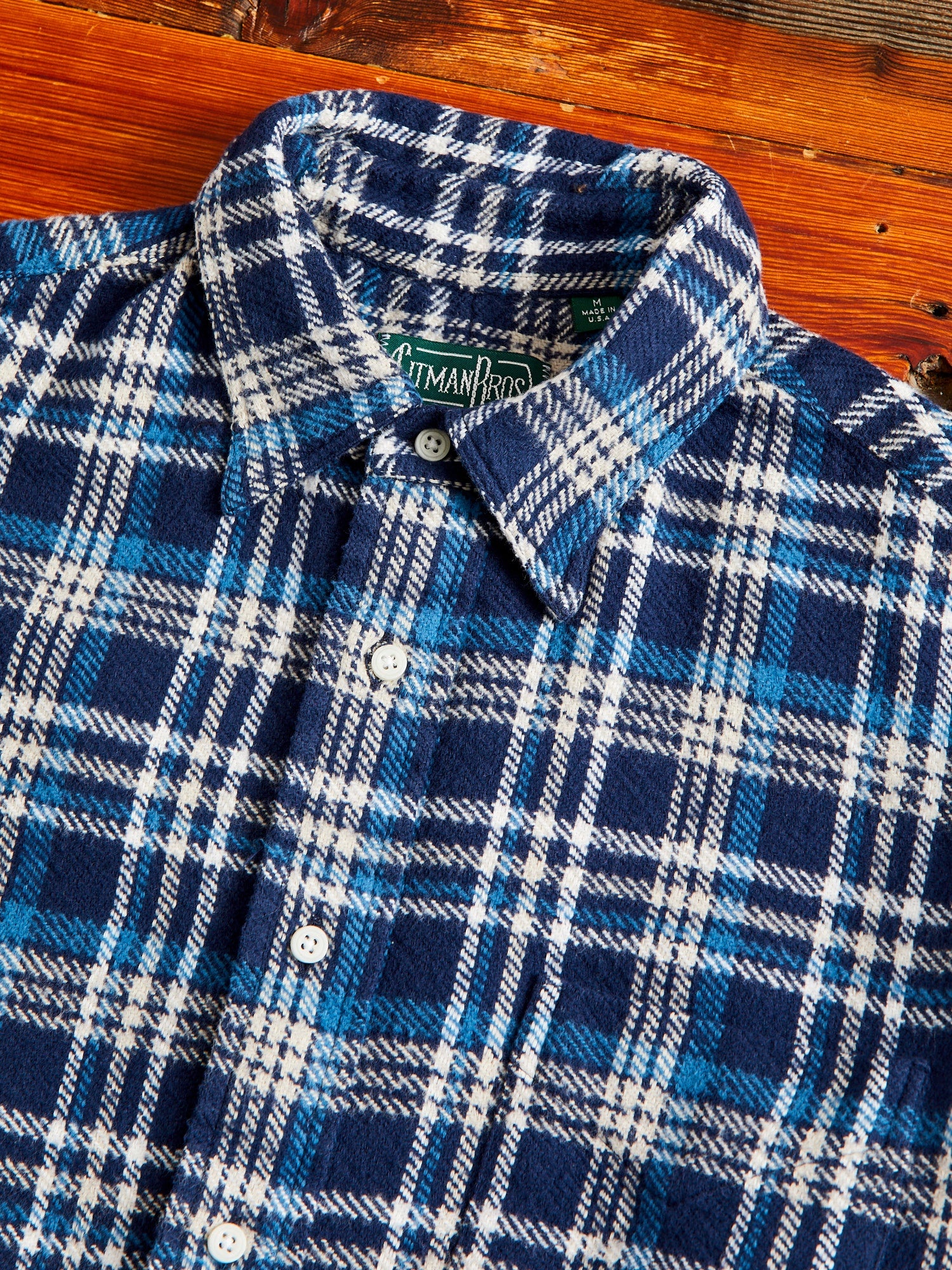 Brushed Triple-Yarn Flannel in Aqua - 3