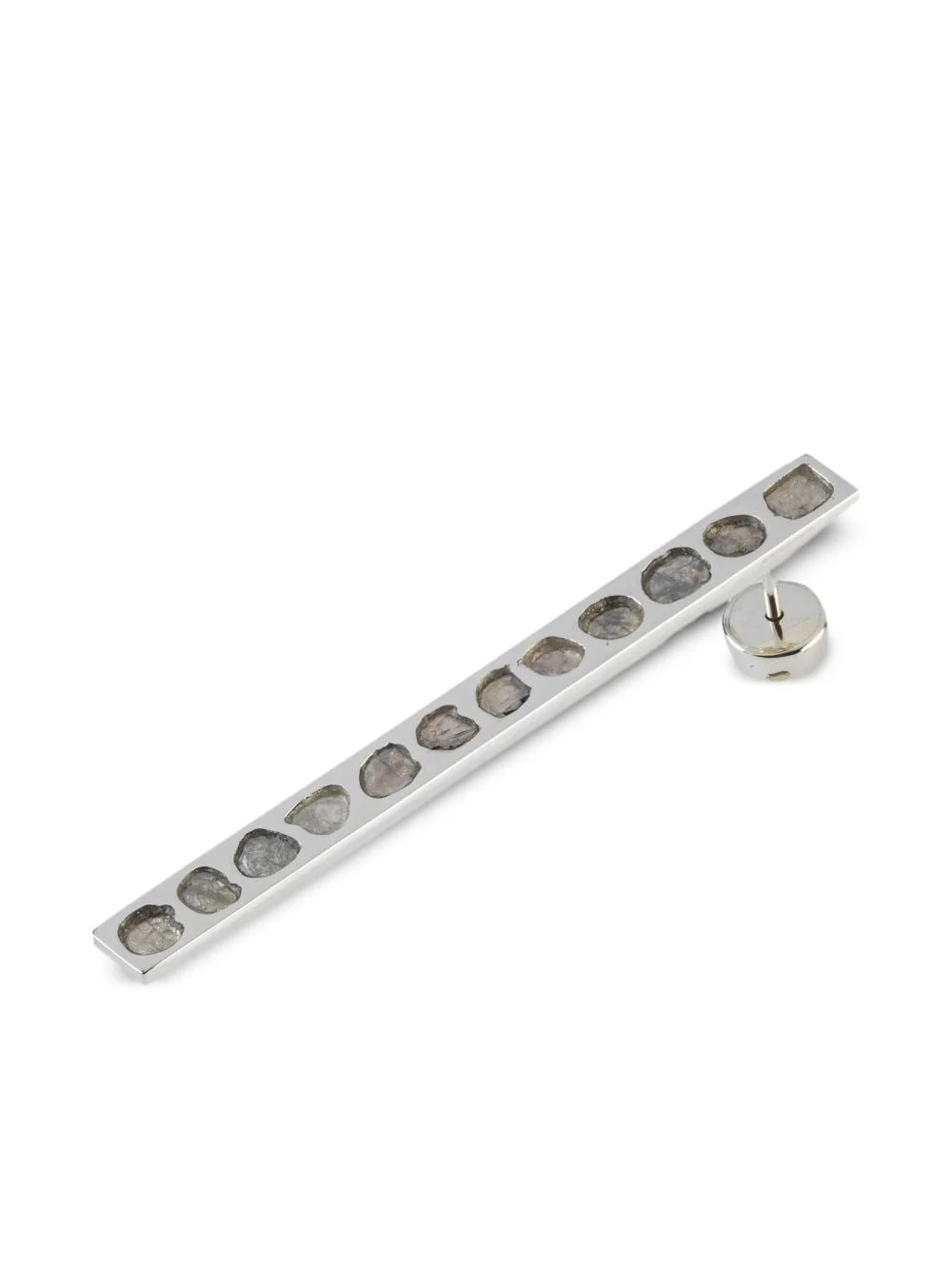 Plate diamond earring - 1