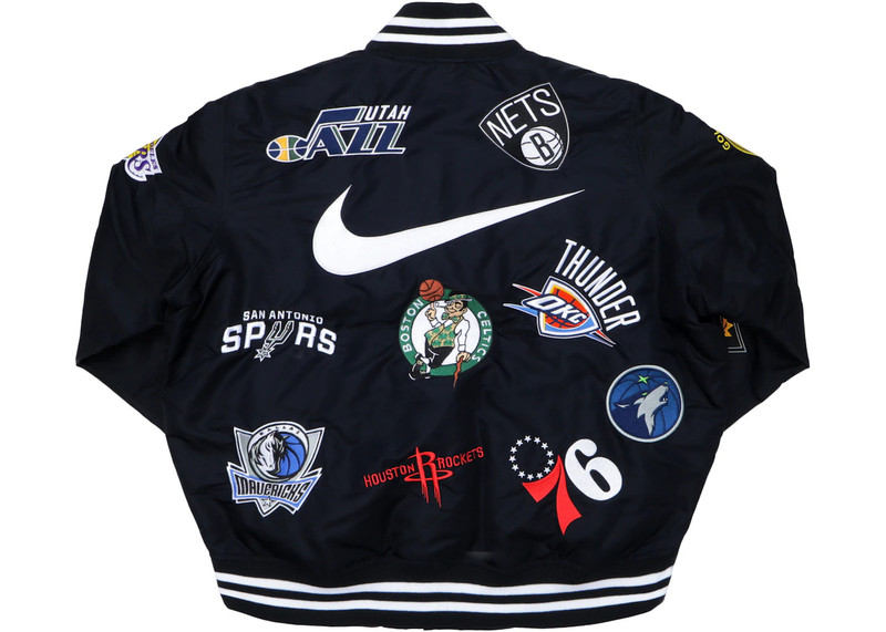 Supreme Supreme Nike/NBA Teams Warm-Up Jacket Black outlook