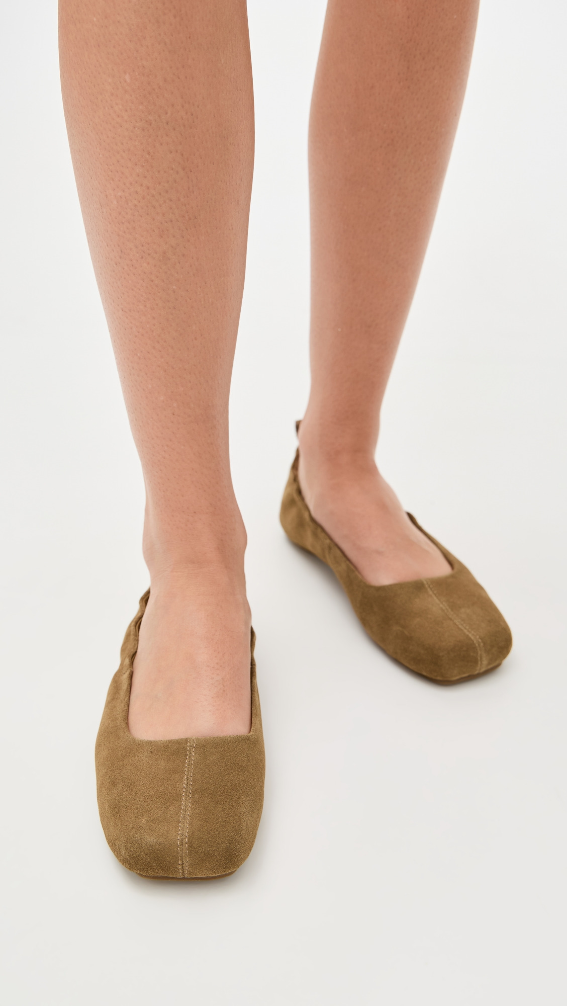Suede Ballet Flats - 2