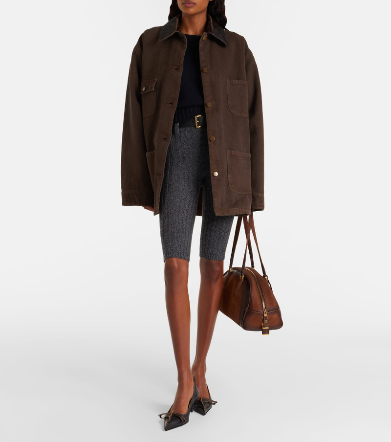 Prada Knitted wool and cashmere shorts outlook