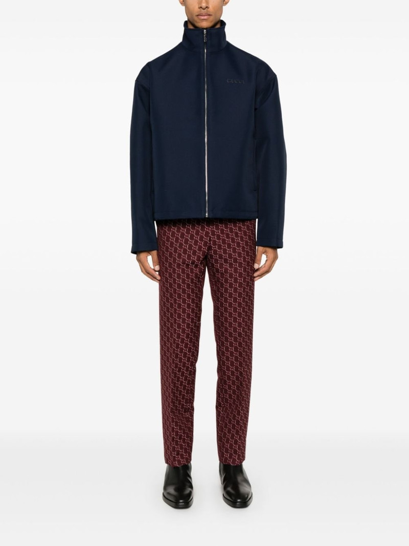 GUCCI embroidered-logo jacket outlook