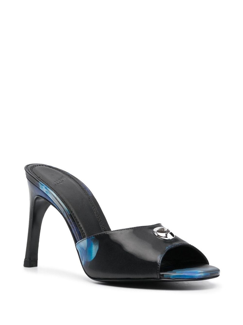 COPERNI logo-plaque holographic-print mules outlook