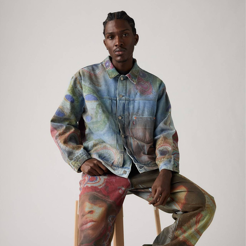 Levi's LEVI'S® X DENIM TEARS PHOTO TRUCKER JACKET outlook