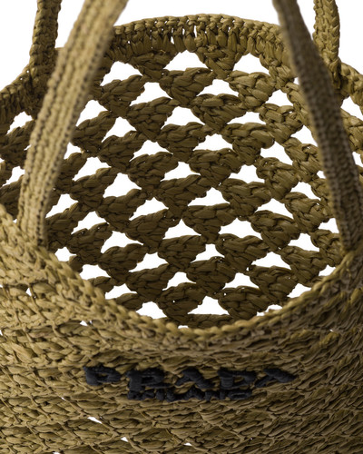 Prada Woven fabric crochet tote bag outlook