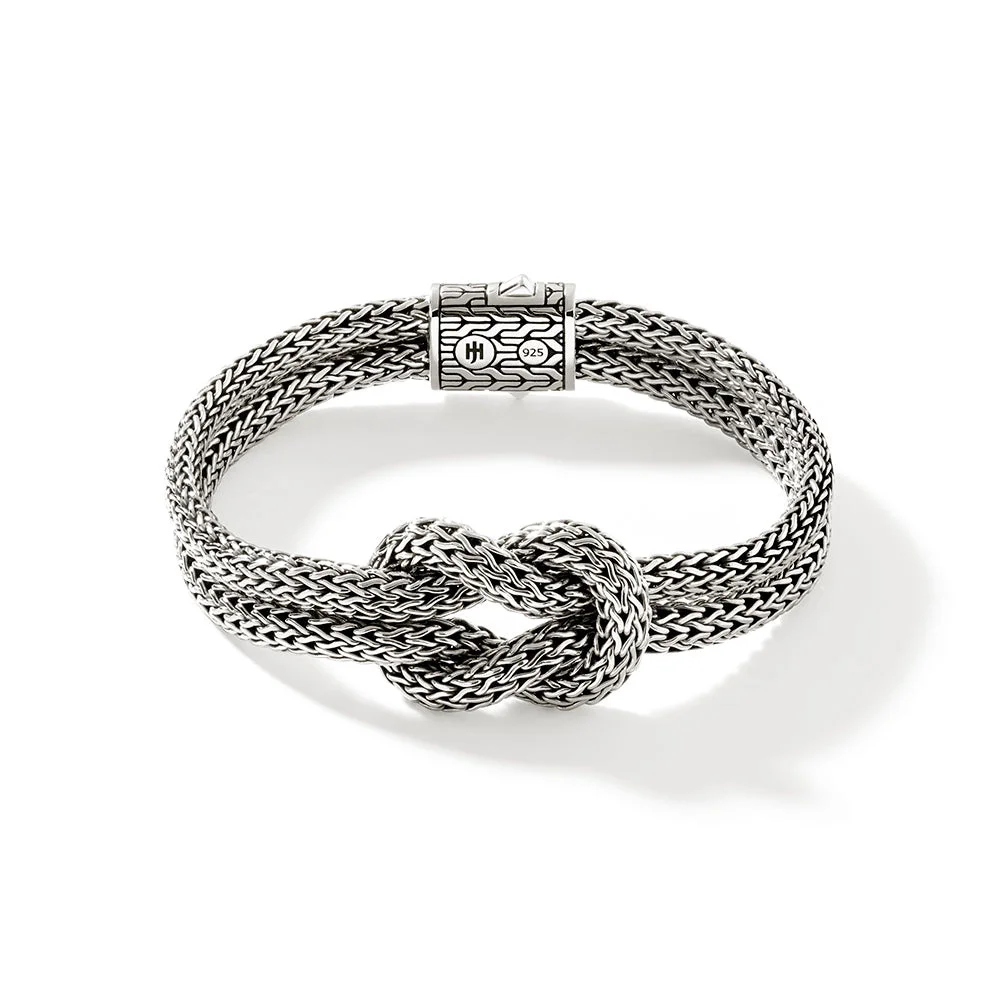 Love Knot Bracelet, Sterling Silver, 10MM - 1