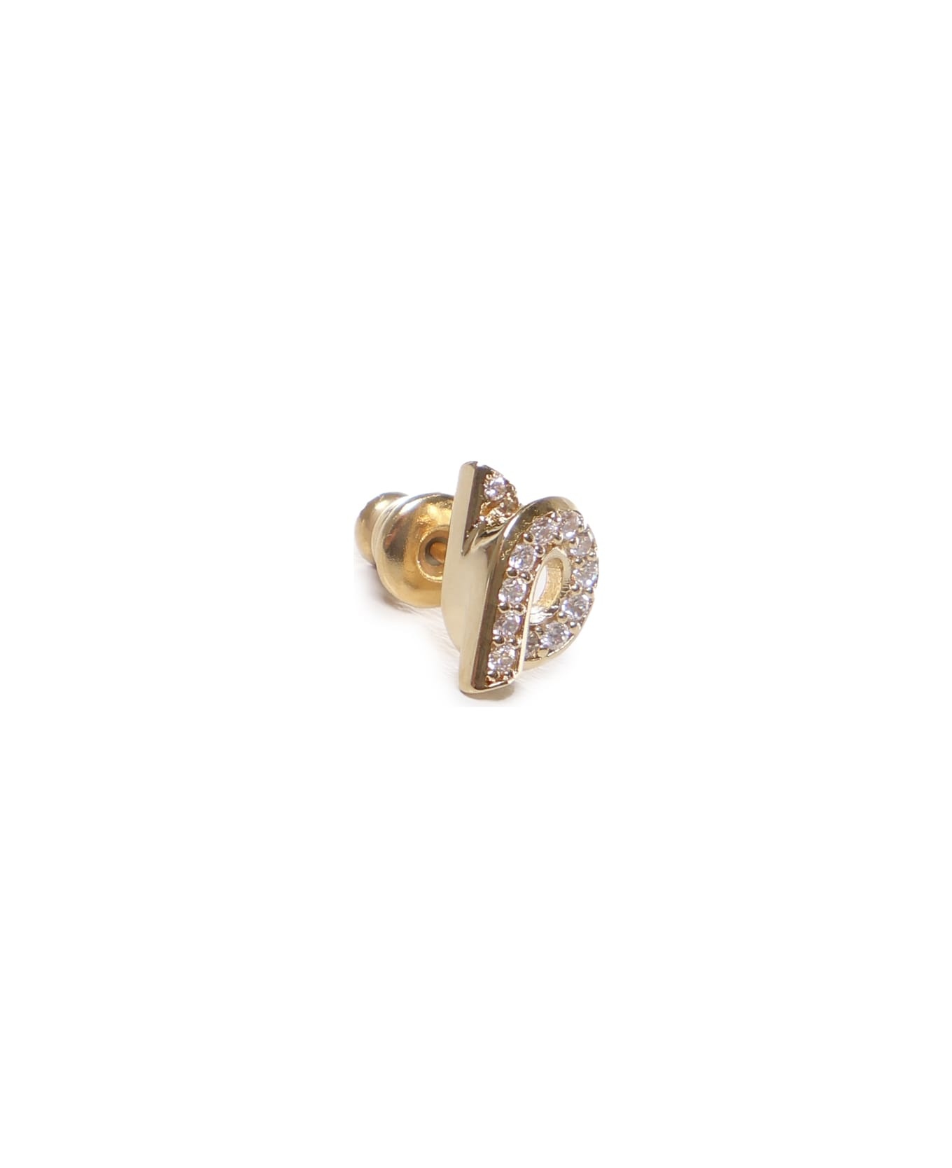 Gancini Earrings With Rhinestones - 3