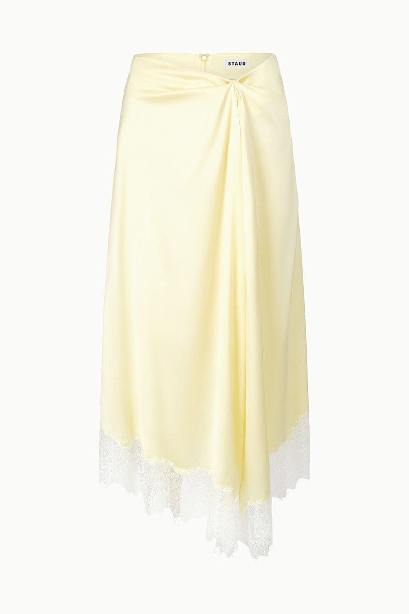 STAUD SONOMA SILK SKIRT KEY LIME 5