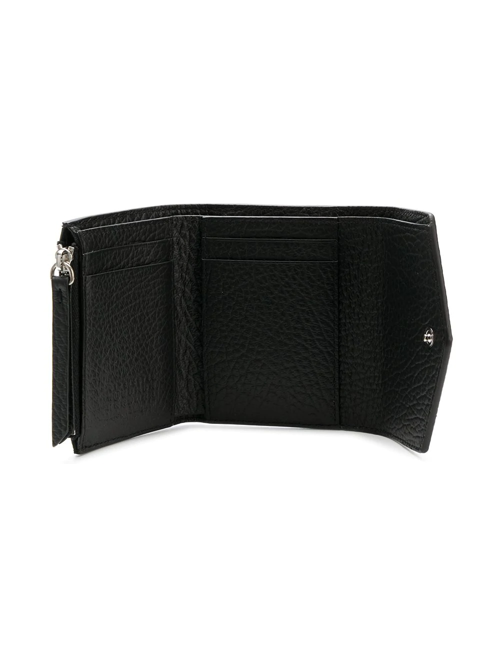 textured leather wallet - 3