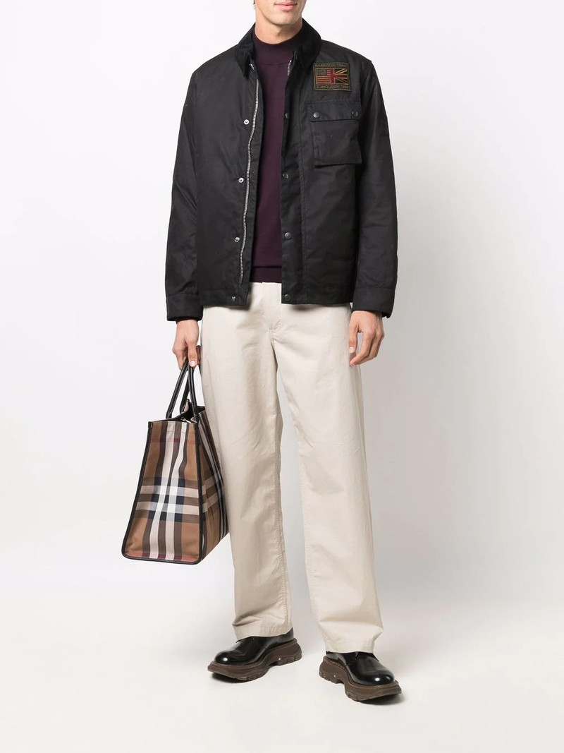 Barbour wax-effect field jacket outlook