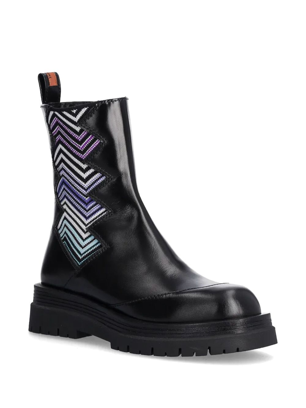 zigzag-detail ankle boots - 2