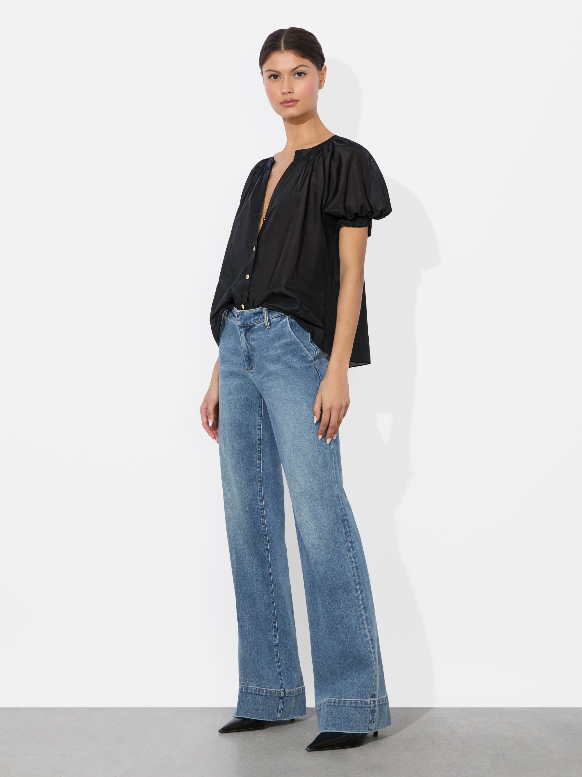 THALIA BUTTON DOWN BLOUSE - 6