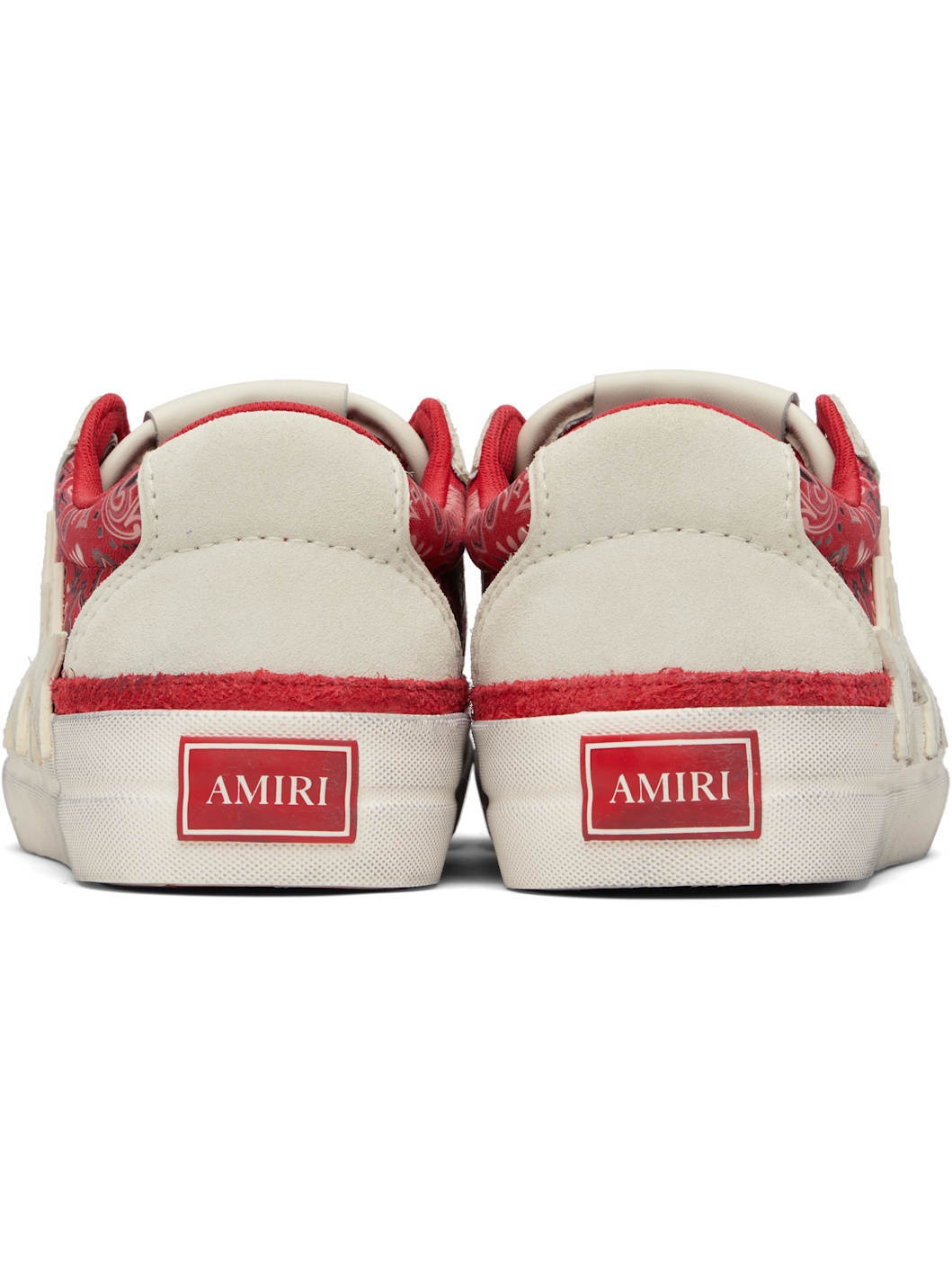 Red & White Bandana Sunset Skate Sneakers - 2