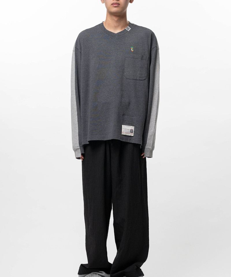 Front Back Combined Long Sleeve T-shirt 7