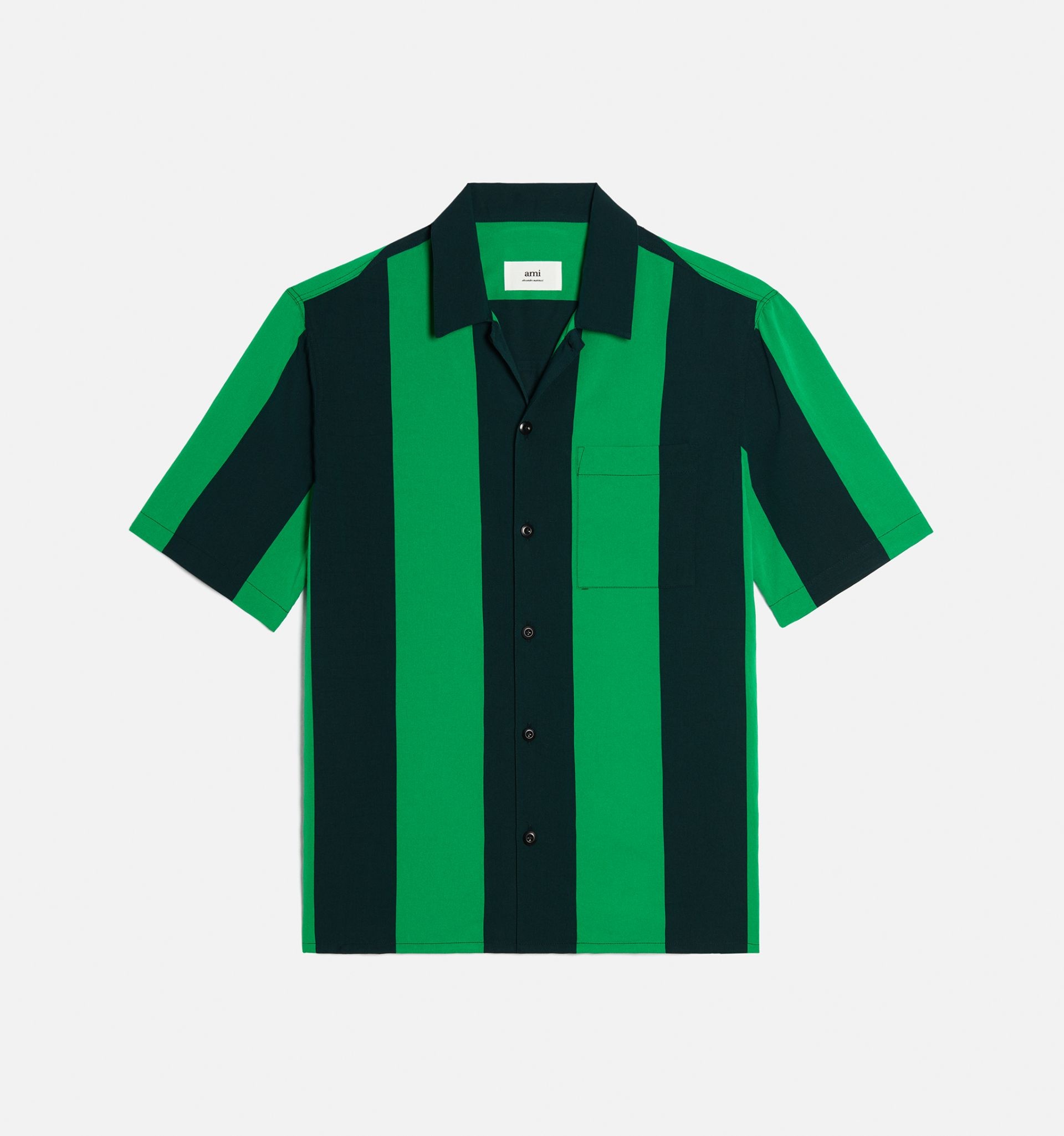 Col Requin Shirt With Ami Satin Label - 2