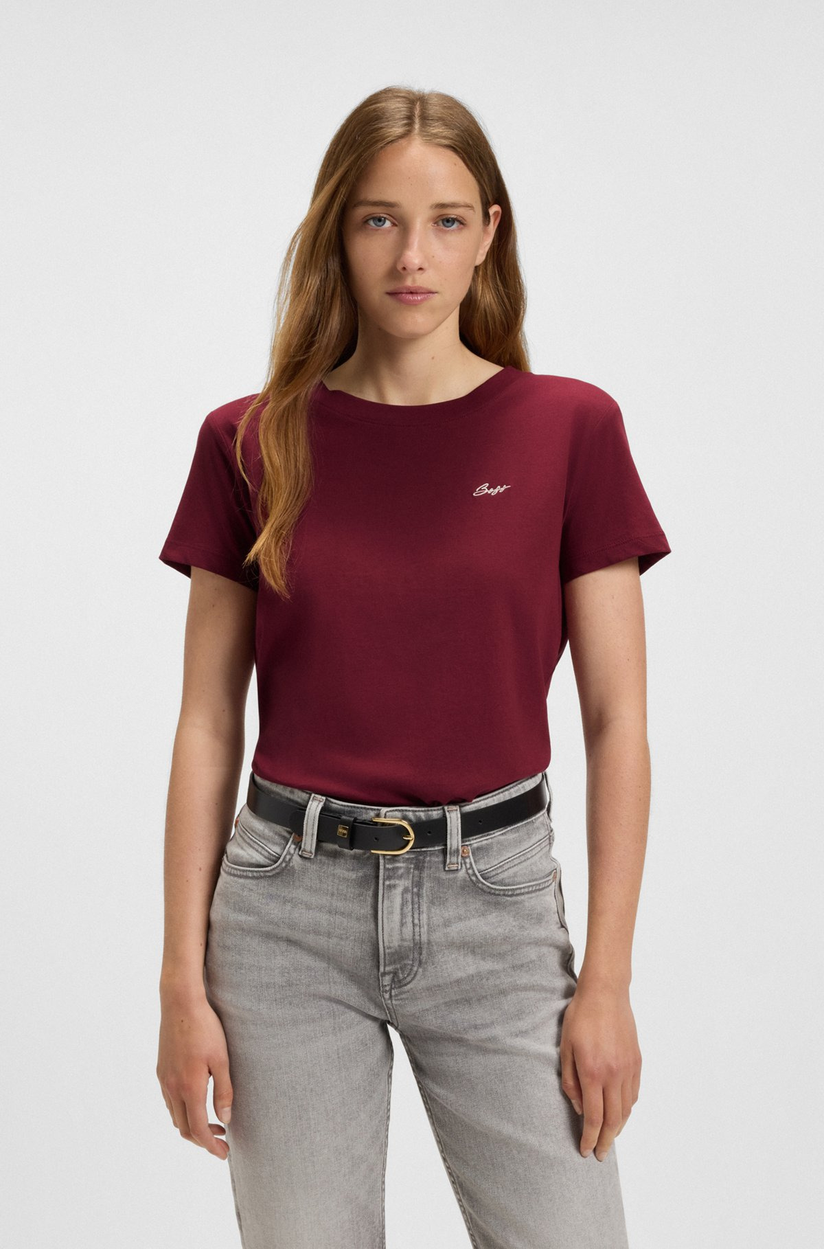 COTTON JERSEY T-SHIRT WITH HANDWRITTEN-LOGO PRINT - 2