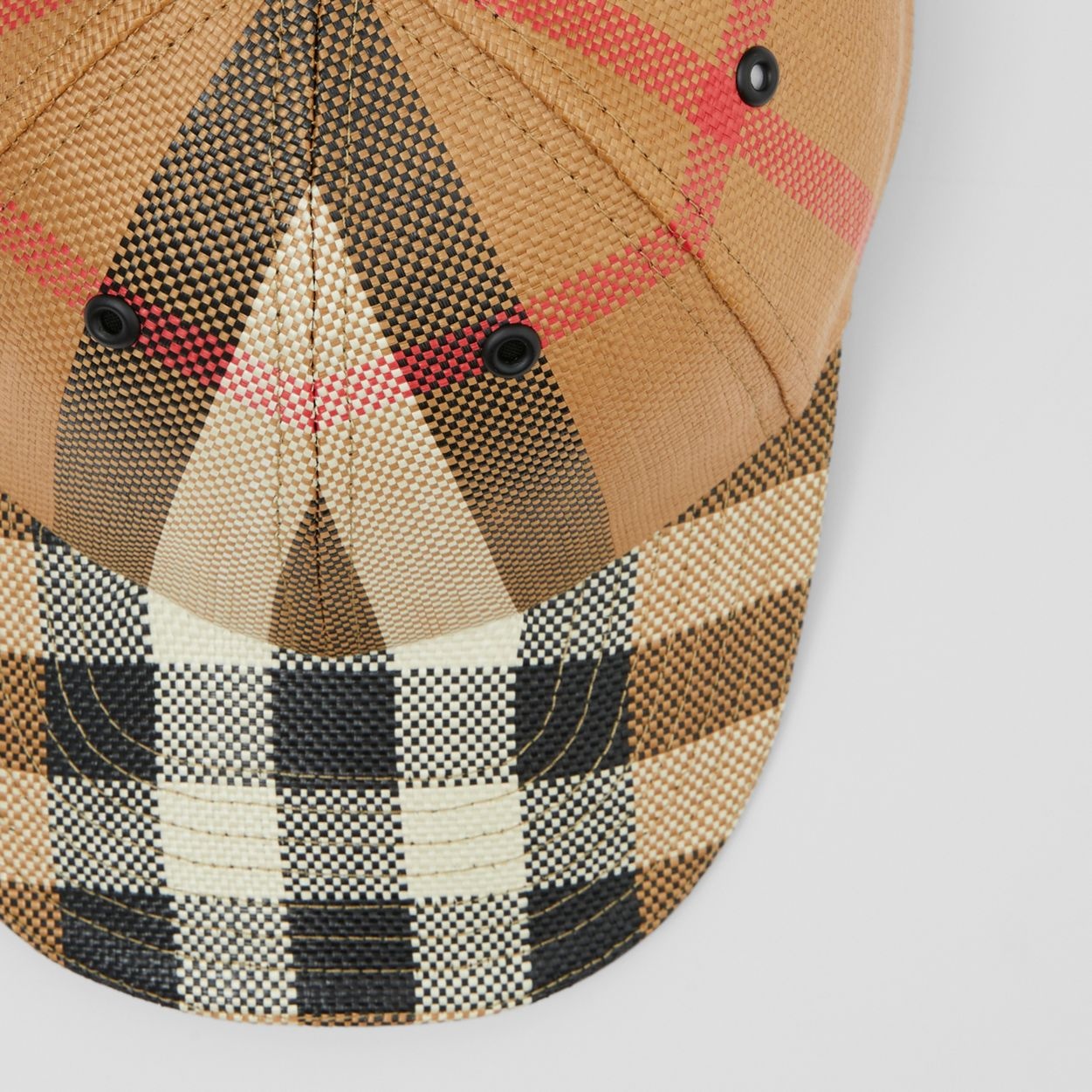 Check Nylon Baseball Cap - 6