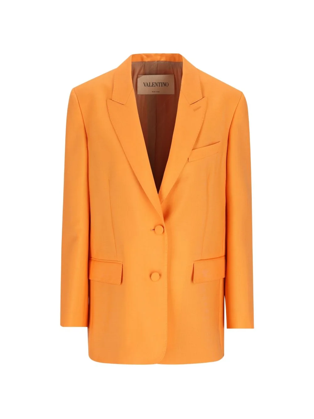 single-breasted patch-pocket blazer - 1