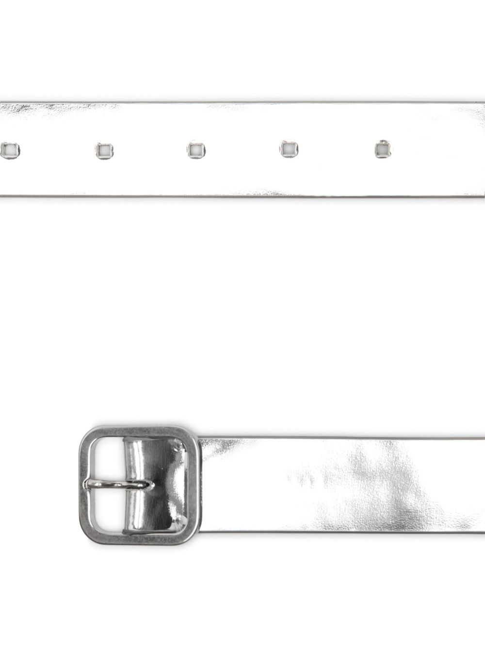 metallic-effect belt - 2