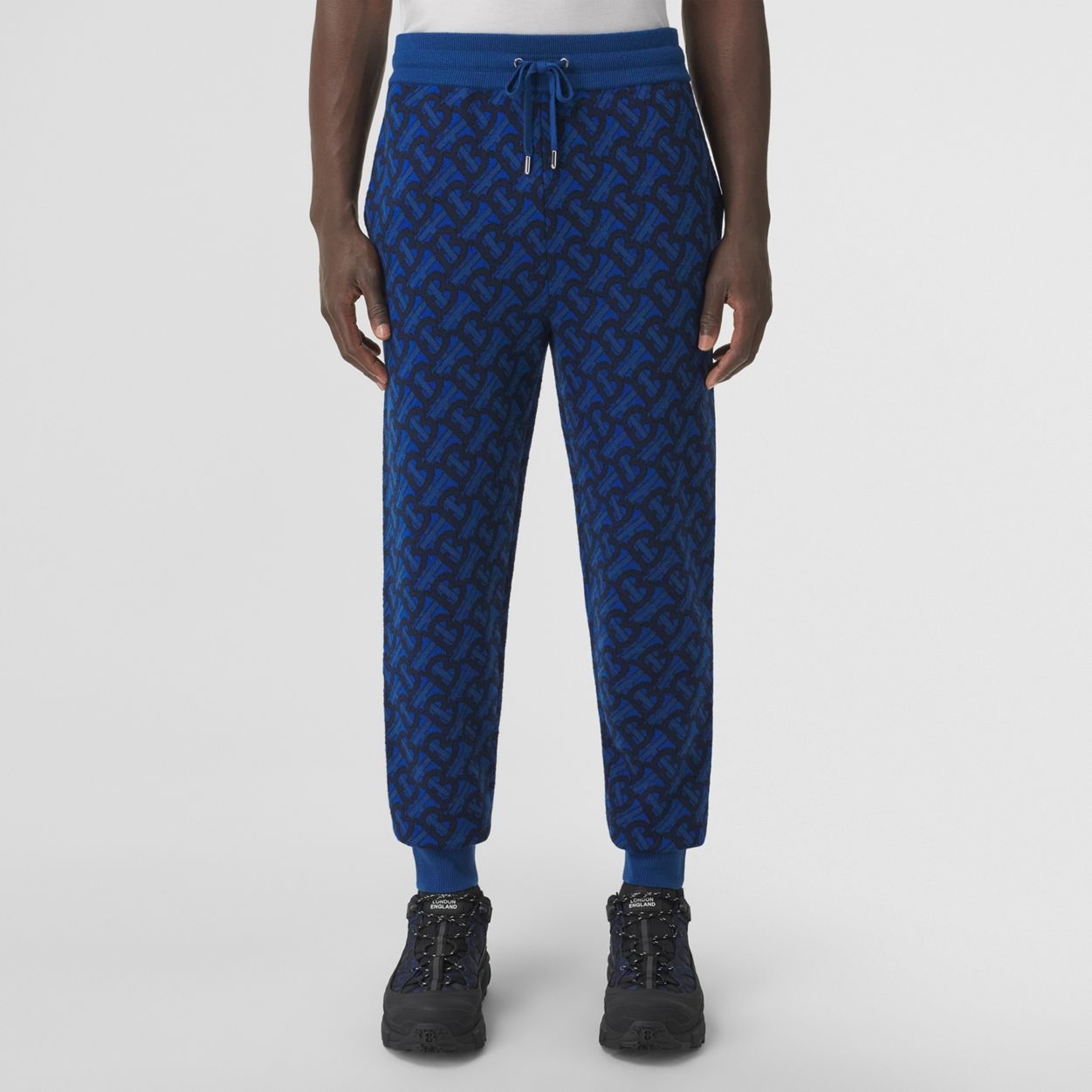 Monogram Wool Jacquard Jogging Pants - 6