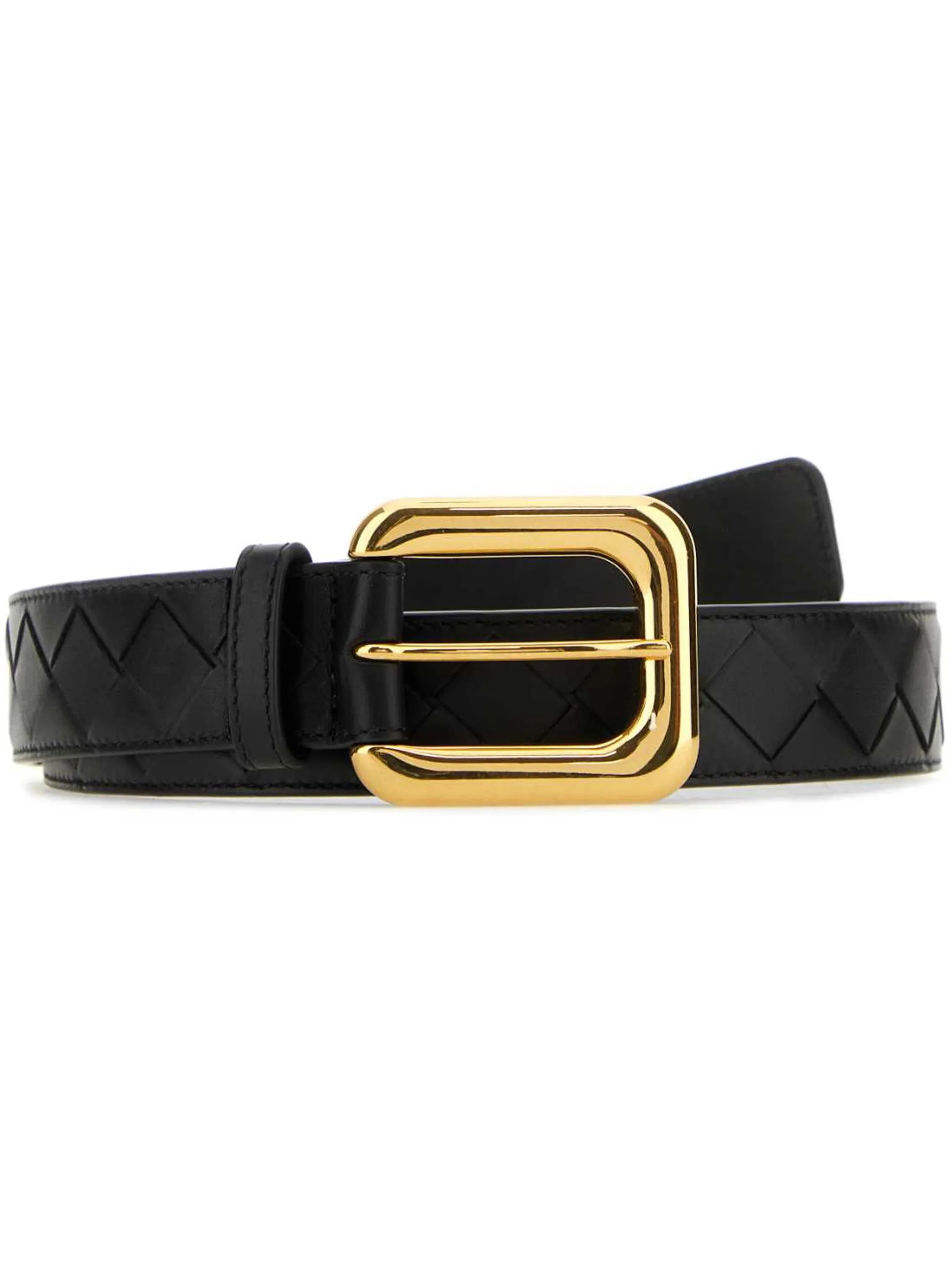 Intrecciato leather belt - 1