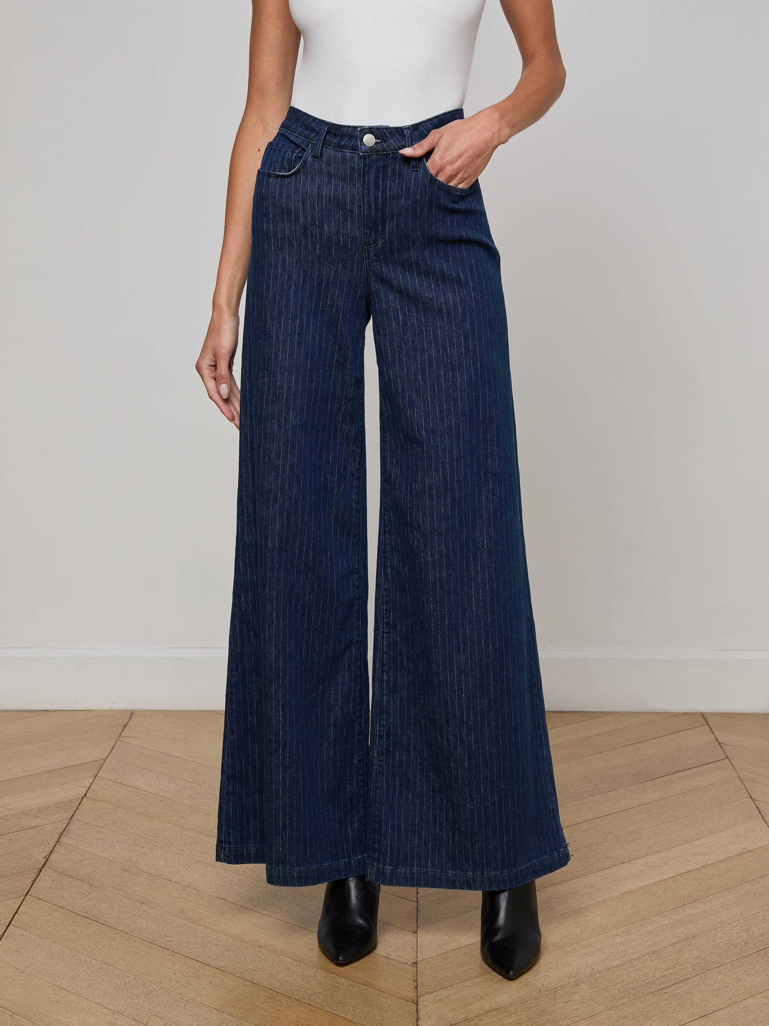 Quincy Pinstriped Jean - 3