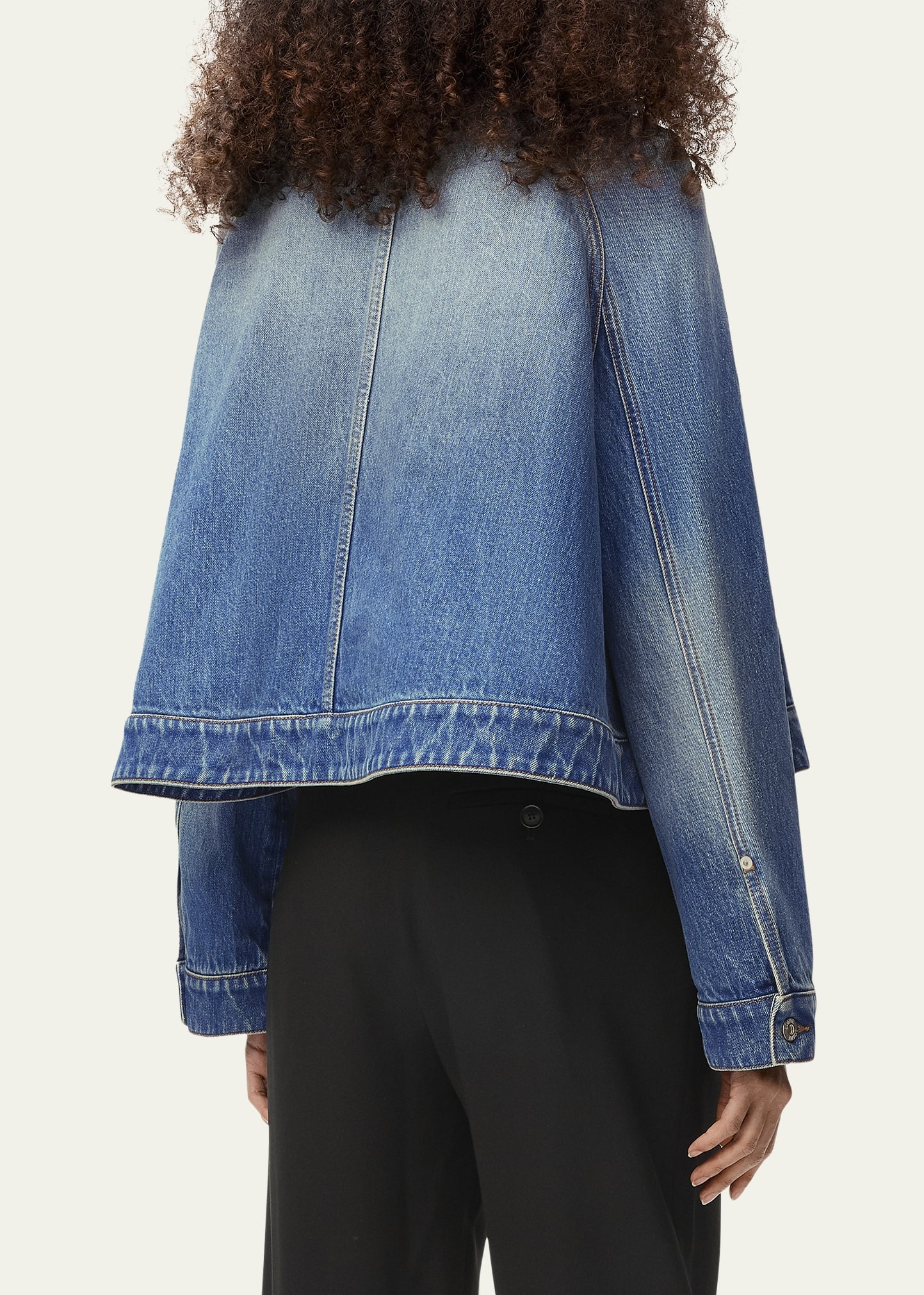 Denim Trapeze Jacket - 2