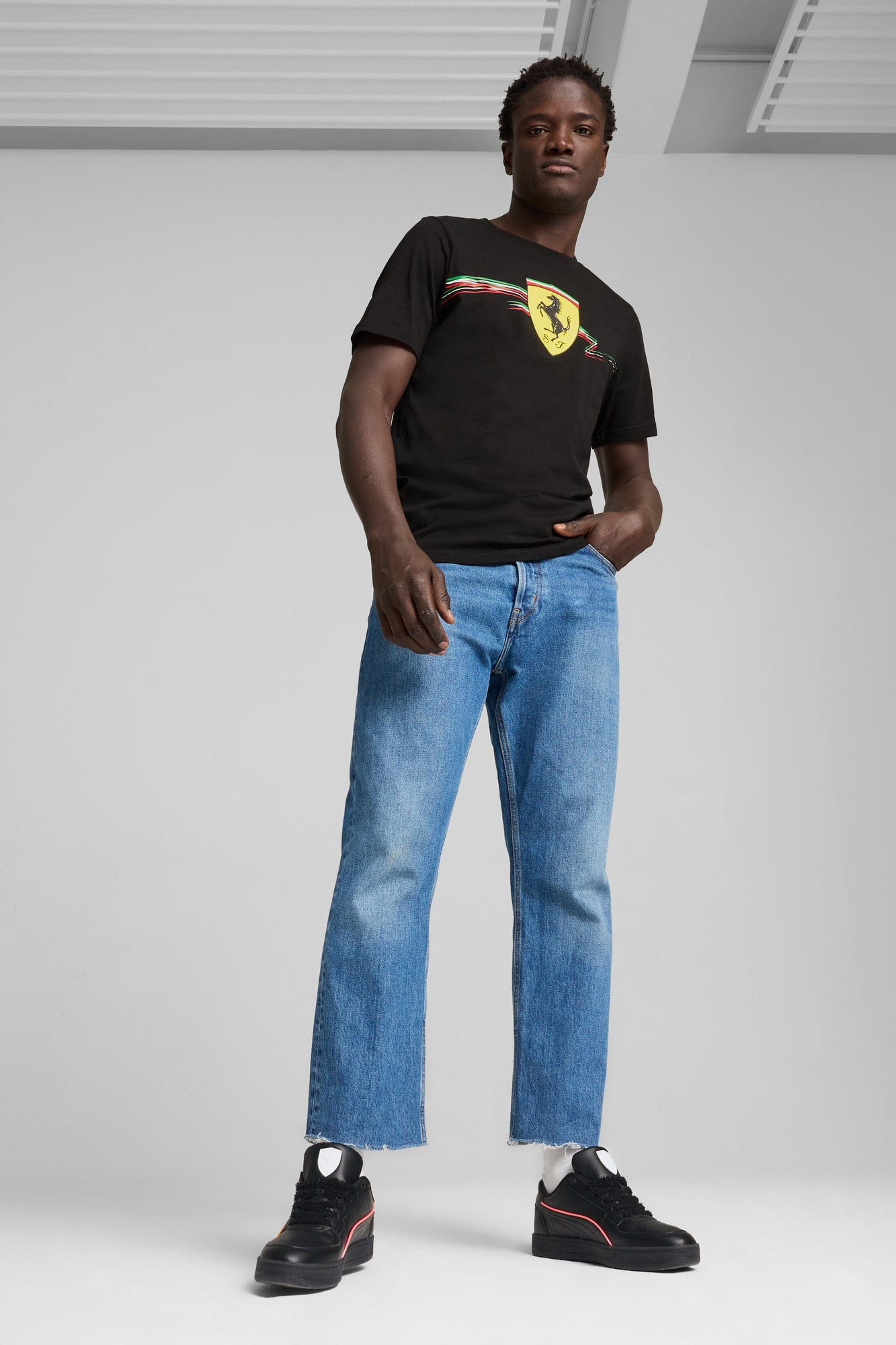 Scuderia Ferrari Race Big Shield Men's Tee - 5