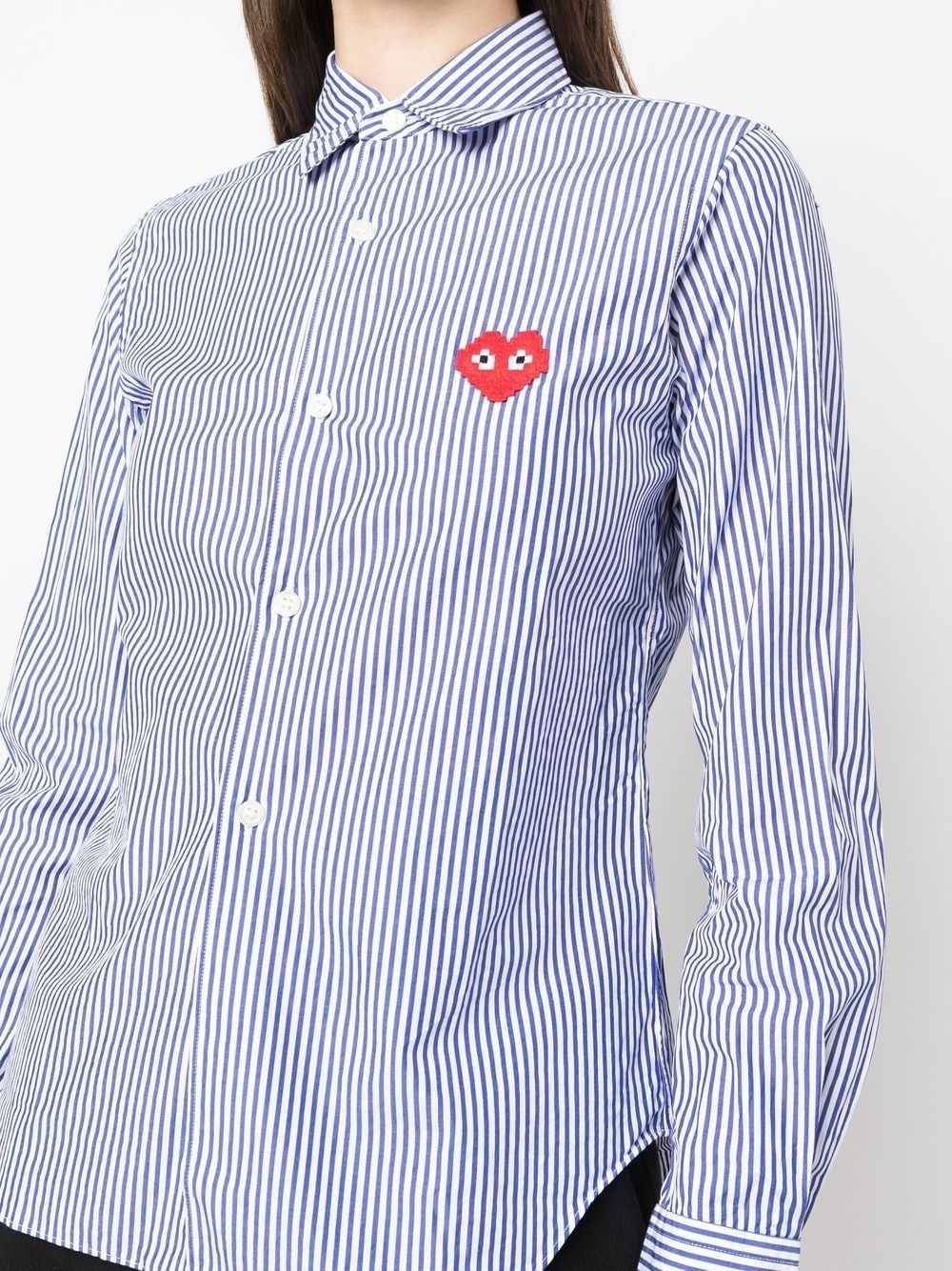 signature heart-patch shirt - 5