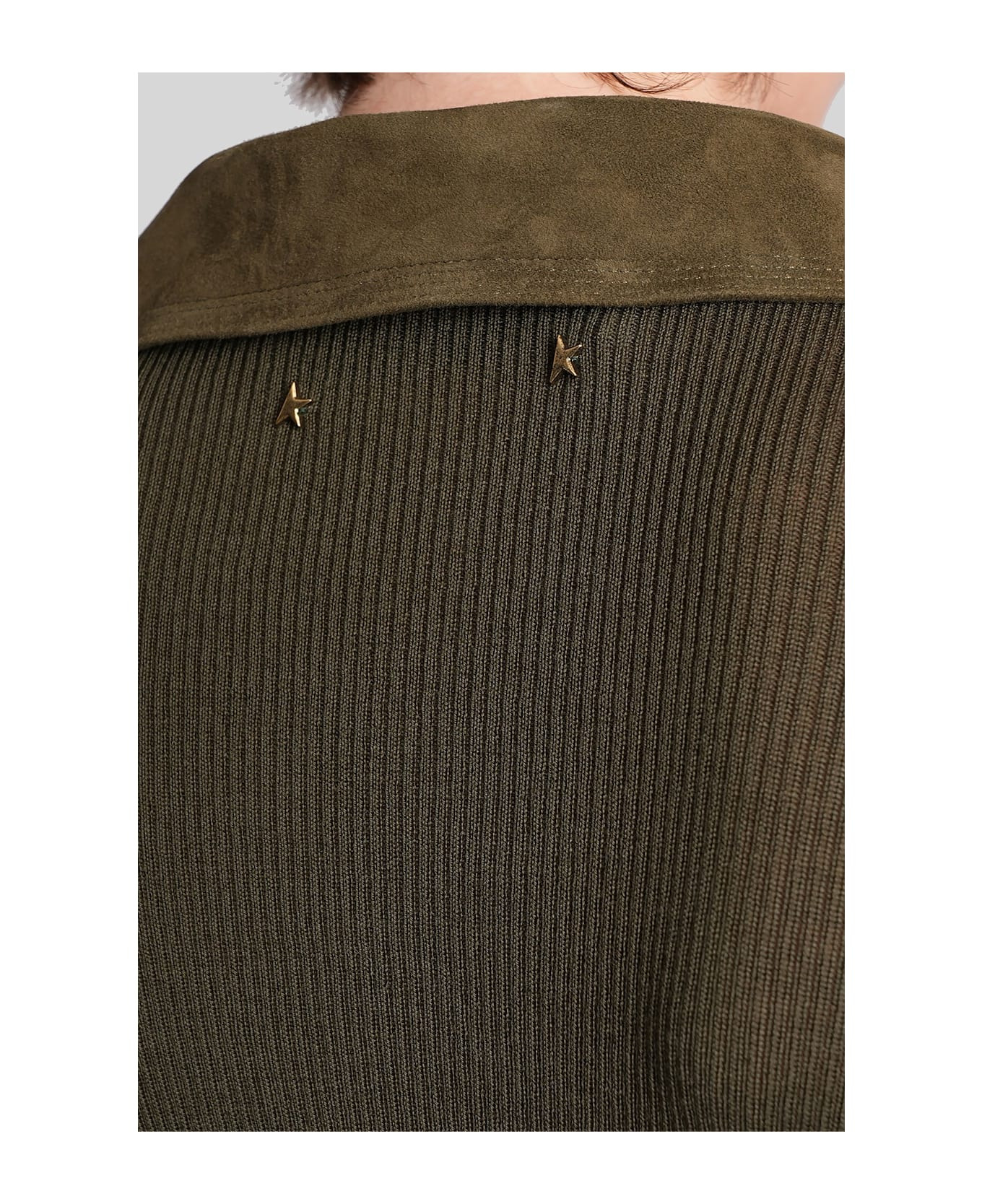 Orly Mini Dress In Green Cotton - 5