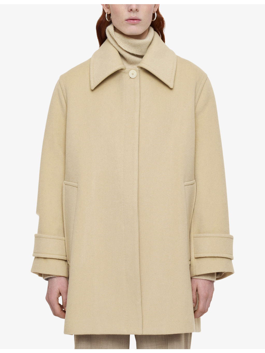 Loti Single-Breasted Wool and Cashmere-Blend Coat - 3