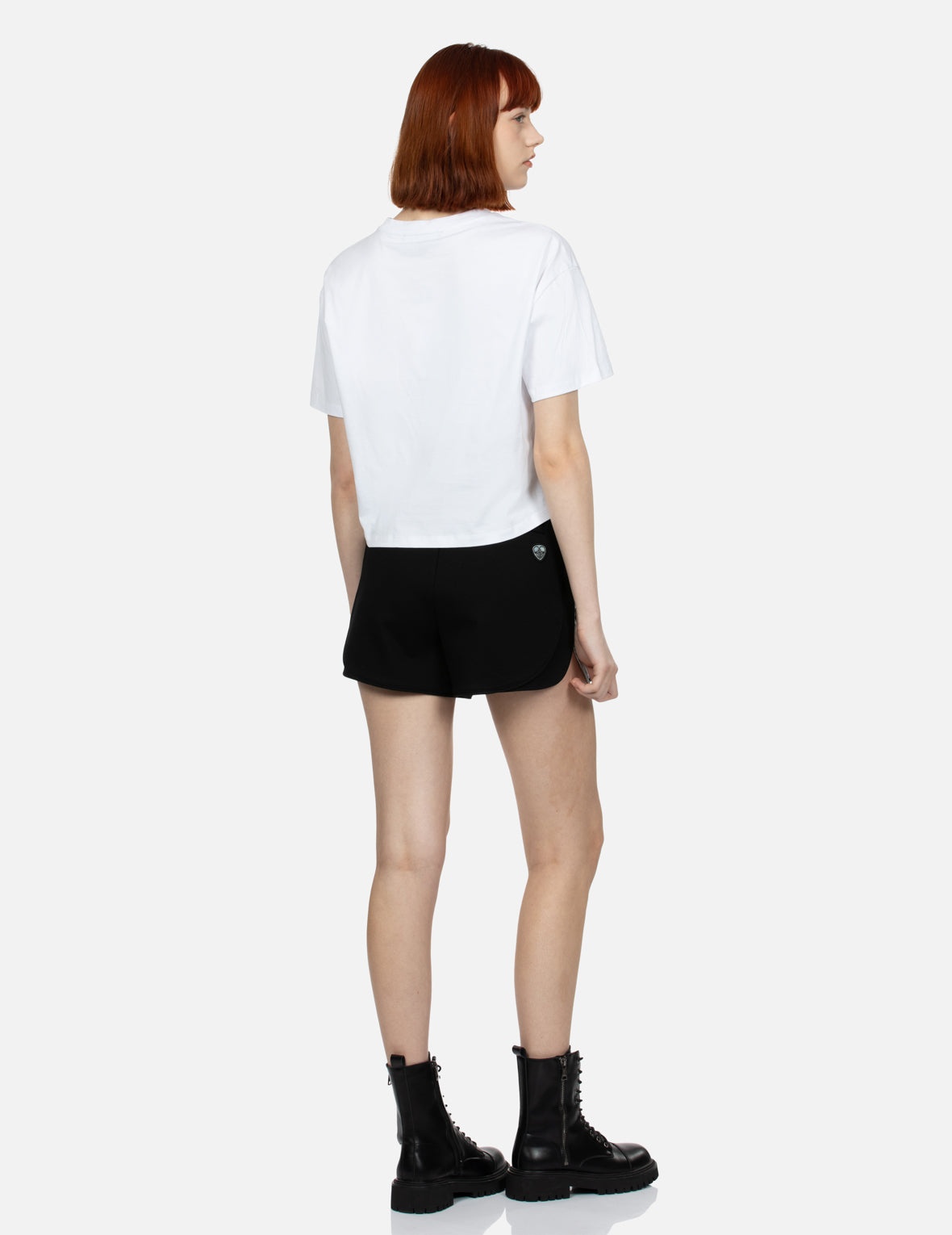 Two-Layer Elastic Waistband Regular Fit Souvenir Shorts - 4