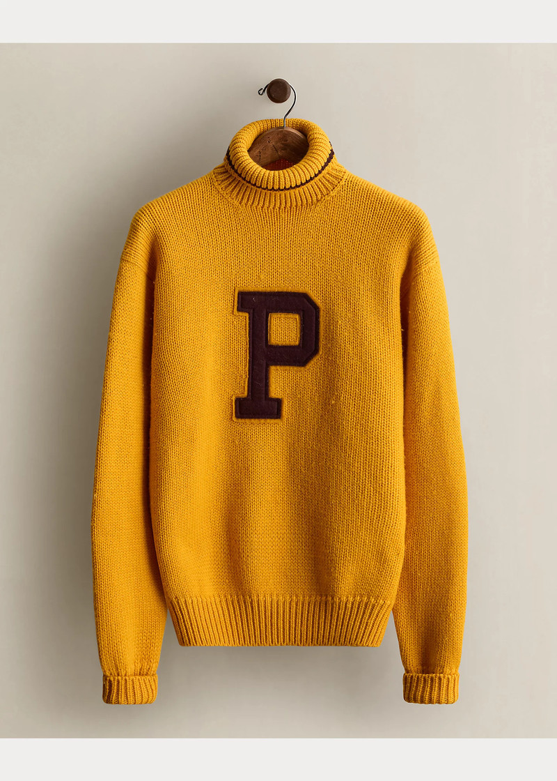 1997 Letter Turtleneck Sweater - Size L 1