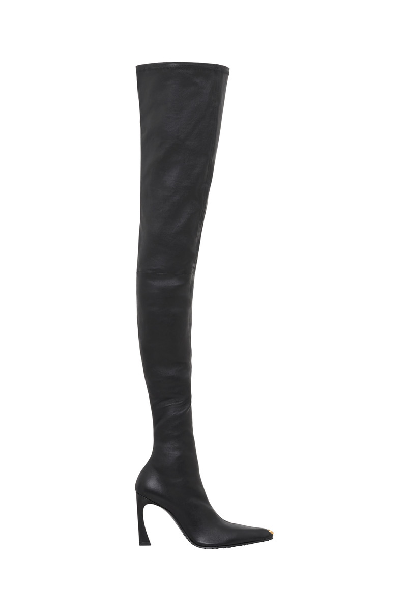 Smooth Leather Ms KiSS Thigh High Boots 1