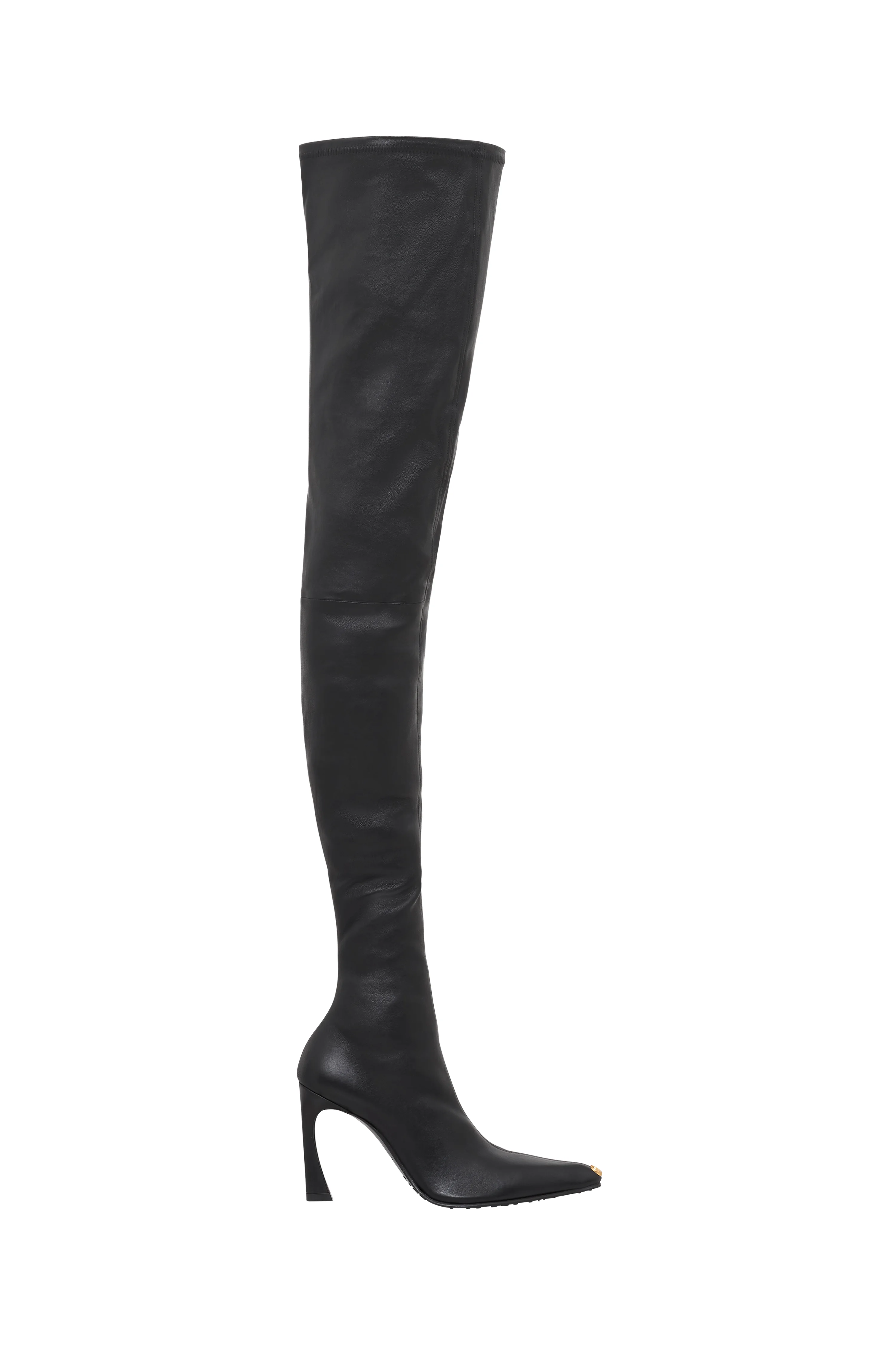 Smooth Leather Ms KiSS Thigh High Boots - 1